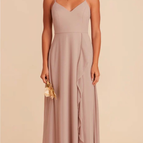 Chiffon Maxi Dress - Taupe, Theresa Dress, Small, Birdy Grey, Bridesmaid’s Dress - Picture 3 of 8
